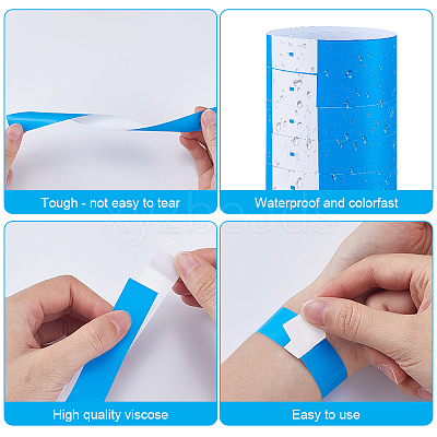 200pcs Synthetic Paper Disposable Wristbands BJEW-CN0001-11-1