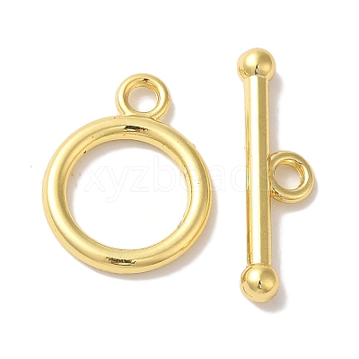 Rack Plating Brass Toggle Clasps KK-A225-06G-1