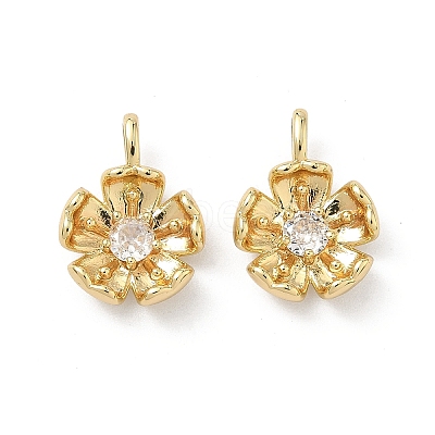 Brass Micro Pave Cubic Zirconia Pendants LS-KK-L260-07G-1