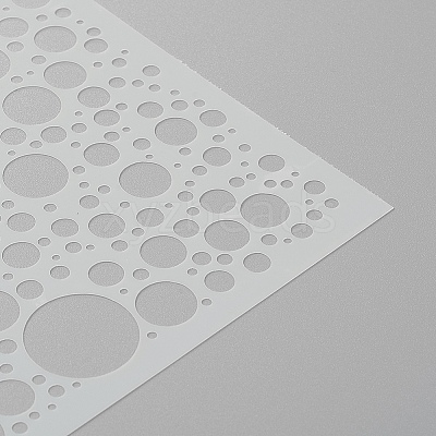Geometric Plastic Reusable Painting Stencils DIY-E021-02E-1