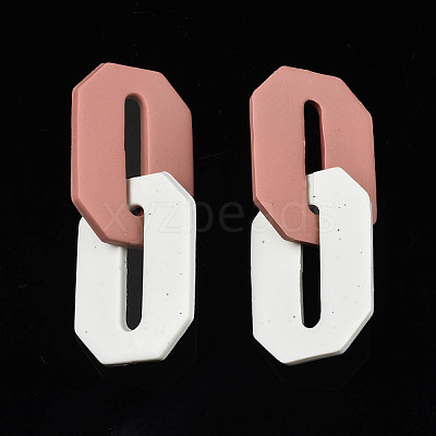 Handmade Polymer Clay Linking Rings CLAY-N010-033-01-1
