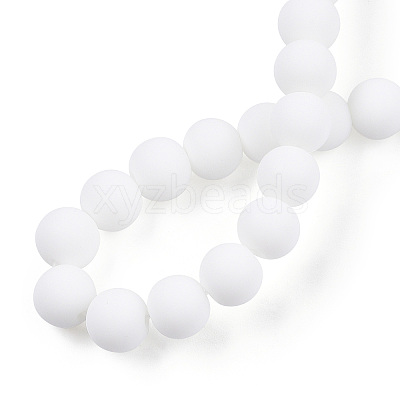 Opaque Glass Beads Strands GLAA-T032-P8mm-MD02-1