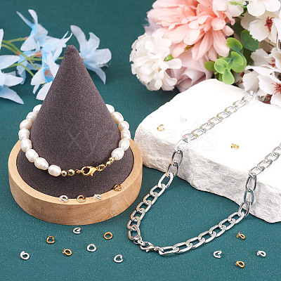 20Pcs 2 Colors Brass Open Jump Rings KK-TA0008-83-1