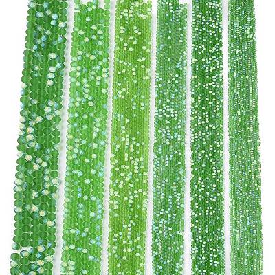 Transparent Glass Beads Strands EGLA-A044-T4mm-MB11-1