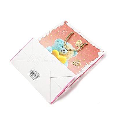 4 Colors Valentine's Day Love Paper Gift Bags CARB-D014-01H-1