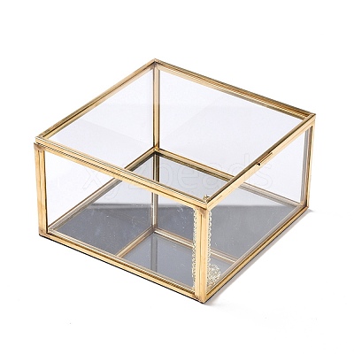 Square Transparent Glass Jewellery Chest CON-I010-02G-1