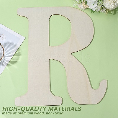 Letter Unfinished MDF Sheets WOOD-WH20012-008R-1