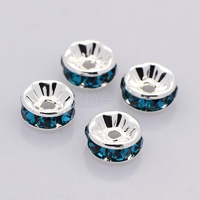 Brass Grade A Rhinestone Spacer Beads RB-A014-Z6mm-06S-1