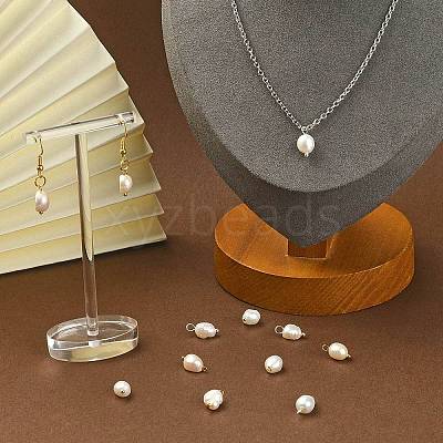 12Pcs 2 Colors Natural Pearl Potato Charms FIND-YW0004-33-1