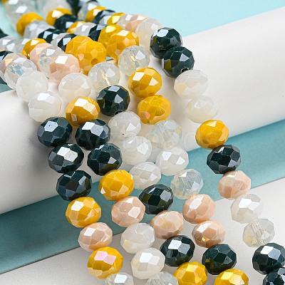 Glass Beads Strands EGLA-A034-M8mm-38-1