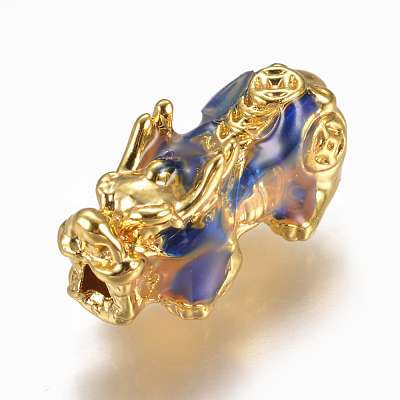 Alloy Enamel Beads PALLOY-L213-01G-1