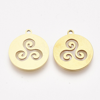 201 Stainless Steel Pendants X-STAS-T044-89G-1