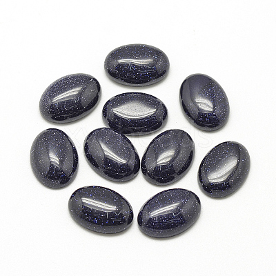 Synthetic Blue Goldstone Cabochons X-G-R415-30x40-34-1