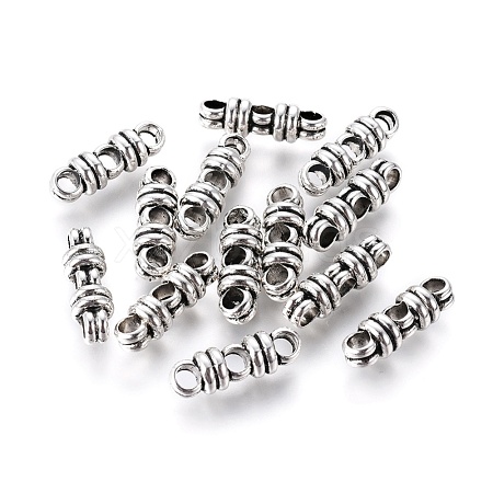 Tibetan Style Alloy Spacer Bars TIBEB-Q061-17AS-RS-1
