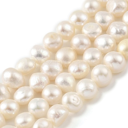 Natural Cultured Freshwater Pearl Beads Strands PEAR-A006-04E-1