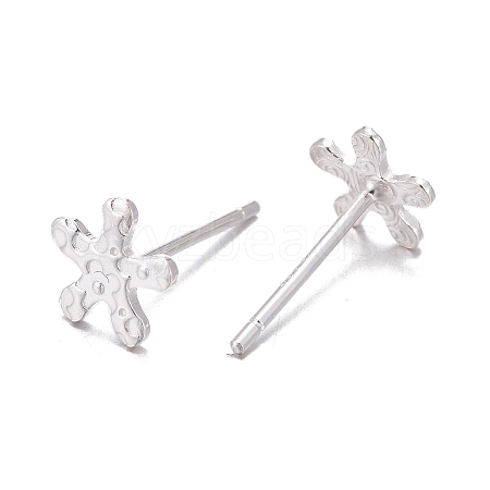 925 Sterling Silver Stud Earring Findings STER-T002-266S-1