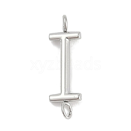 304 Stainless Steel Letter Connector Charms STAS-M108-01P-09-1