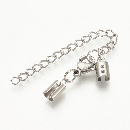 Tarnish Resistant 304 Stainless Steel Chain Extender LS-X-STAS-S076-90-1