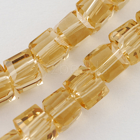 Glass Bead Strands X-GLAA-R041-8x8mm-16-1