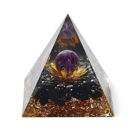 Orgonite Pyramid Resin Energy Generators DJEW-D013-02C-1