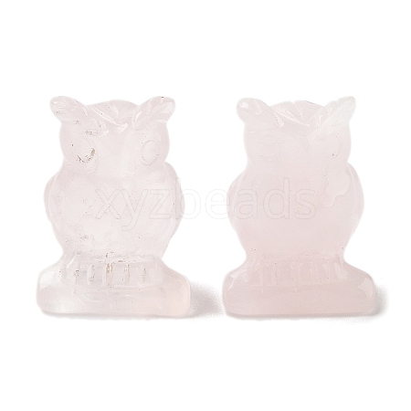 Natural Rose Quartz Carved Figurines DJEW-L023-G07-1