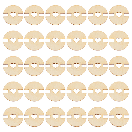60Pcs Removable Wooden Pom Poms Buttons TOOL-AN0001-01-1