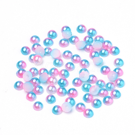 Imitation Pearl Acrylic Cabochons OACR-R063-4mm-13-1