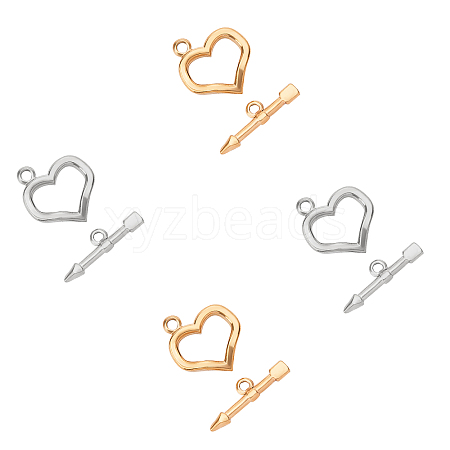 Unicraftale PVD Vacuum Plating 304 Stainless Steel Toggle Clasps STAS-UN0010-35-1