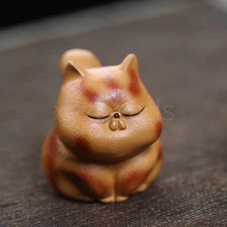 Ceramics Tea Pet Cat Display Decorations PW-WGFE2CB-02-1