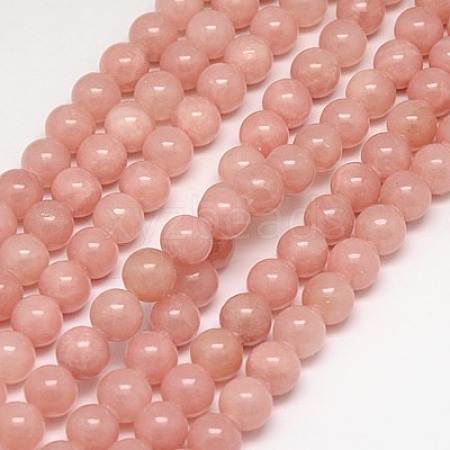 Natural Yellow Jade Beads Strands X-G-G598-6mm-YXS-02-1