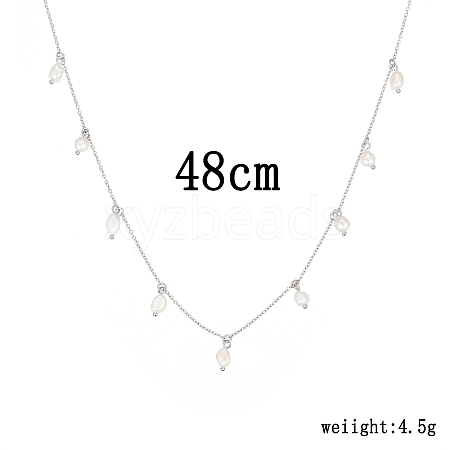 Pearl Pendant Necklaces VU5374-2-1