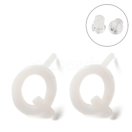 Hypoallergenic Bioceramics Zirconia Ceramic Stud Earrings EJEW-F340-04Q-1