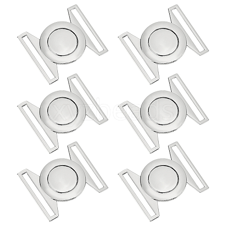 6Sets Zinc Alloy Side Release Buckles FIND-BC0013-98B-1