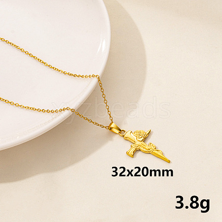 Stainless Steel Pendants Necklaces PW-WG88783-06-1