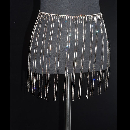 Full Crystal Rhinestone Tassel Skirt Body Chains WGA3B2D-14-1