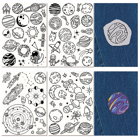 Non-Woven Water Soluble Embroidery Patterns DIY-WH0538-016-1