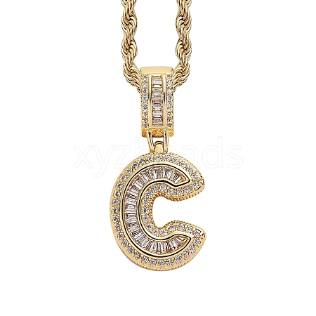 Brass Micro Pave Cubic Zirconia Pendants PW-WG3207D-05-1