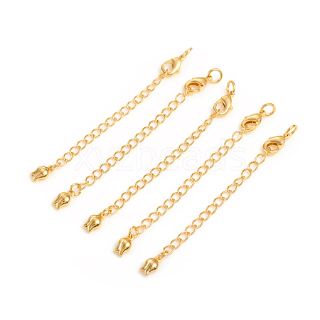 Brass Chain Extender KK-L155-28G-1