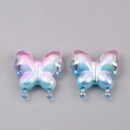 Transparent Acrylic Beads LS-MACR-WH0010-45-1