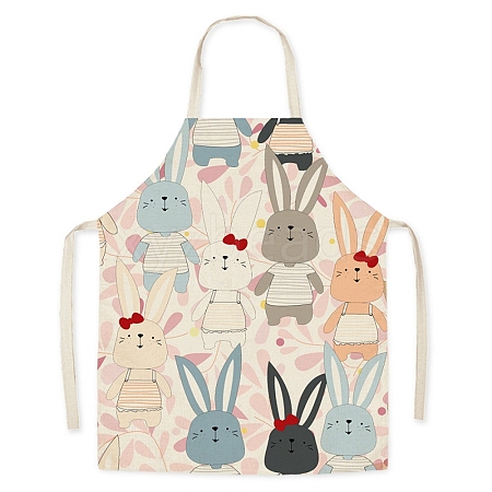 Easter Theme Flax Sleeveless Apron PW-WG92721-09-1