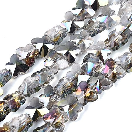 Electroplate Glass Beads Strands EGLA-Q135-04A-A06-1