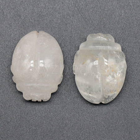 Natural Quartz Crystal Beetle Carved Figurines PW-WGC1415-08-1