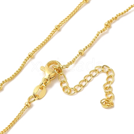 Brass Satellite Chain Necklaces NJEW-B119-03G-1