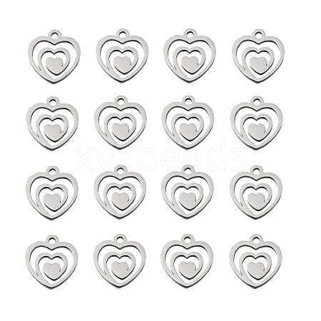 Non-Tarnish 304 Stainless Steel Charms STAS-Q201-T174-1