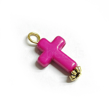 Opaque Acrylic Pendants PALLOY-TAC0074-15-1