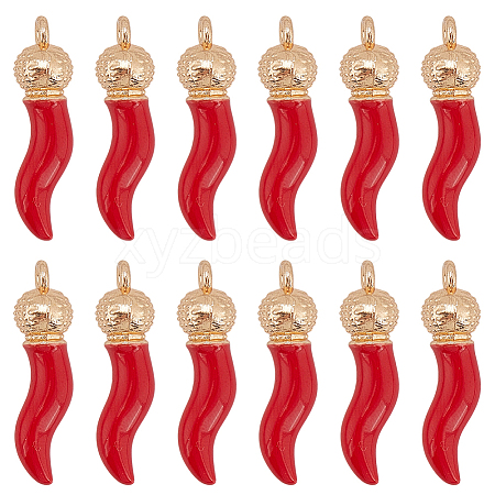 20Pcs Opaque Resin Pendants RESI-SC0006-22-1