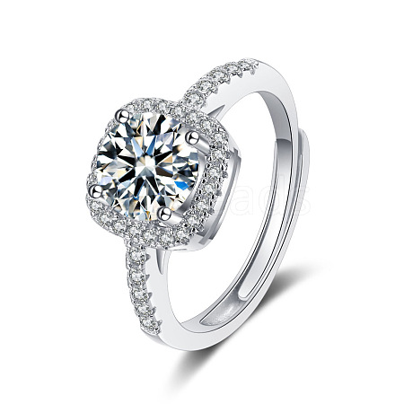 Sparkling Princess Cut CZ Ring for Women - Elegant and Minimalistic Design ST1328071-1