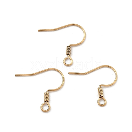 304 Stainless Steel Earring Hooks STAS-P221-04G-01-1