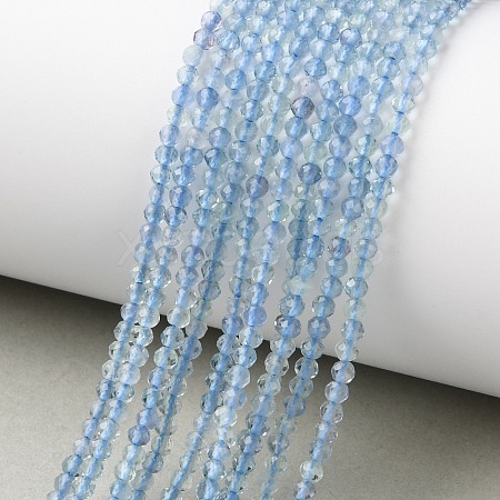 Natural Blue Fluorite Beads Strands GG-CBAE031-A01-2mm-1