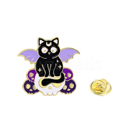 Hallow Theme Cat Enamel Pins PW-WGEE3A8-04-1